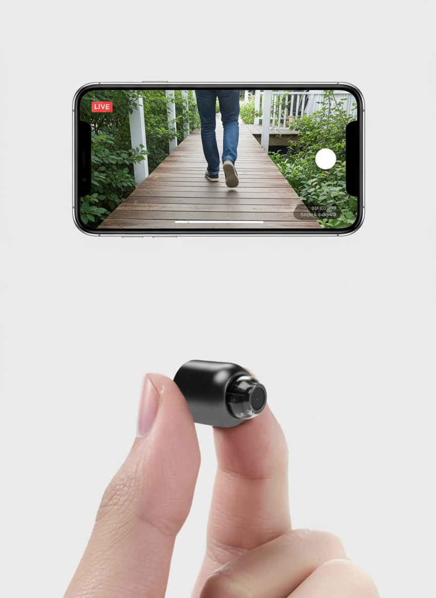 Compact 1080P WiFi Security Camera with Night Vision