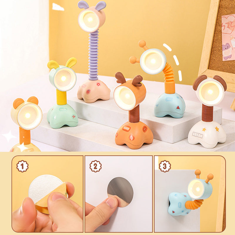 Adorable LED Desk Lamp with Adjustable Angle - Dog or Deer Design