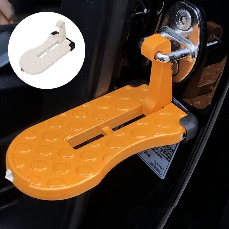 U-Shaped Car Doorstep with Safety Hammer and Non-Slip Design