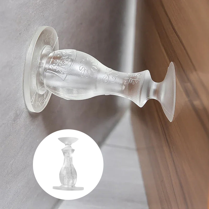 Transparent Silicone Door Stopper with Strong Adhesive