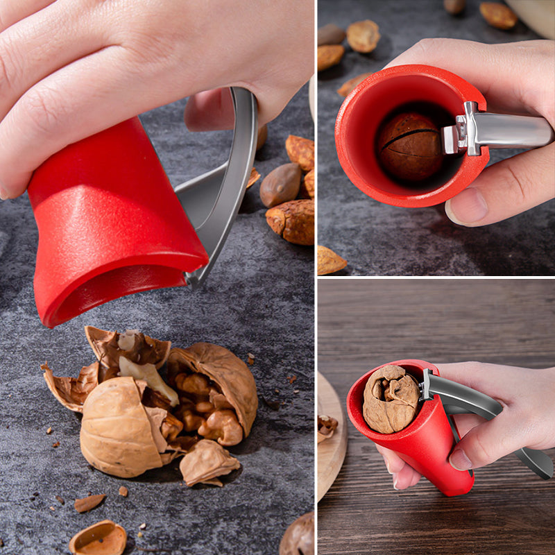 Ergonomic Lever Nutcracker in Red or Black
