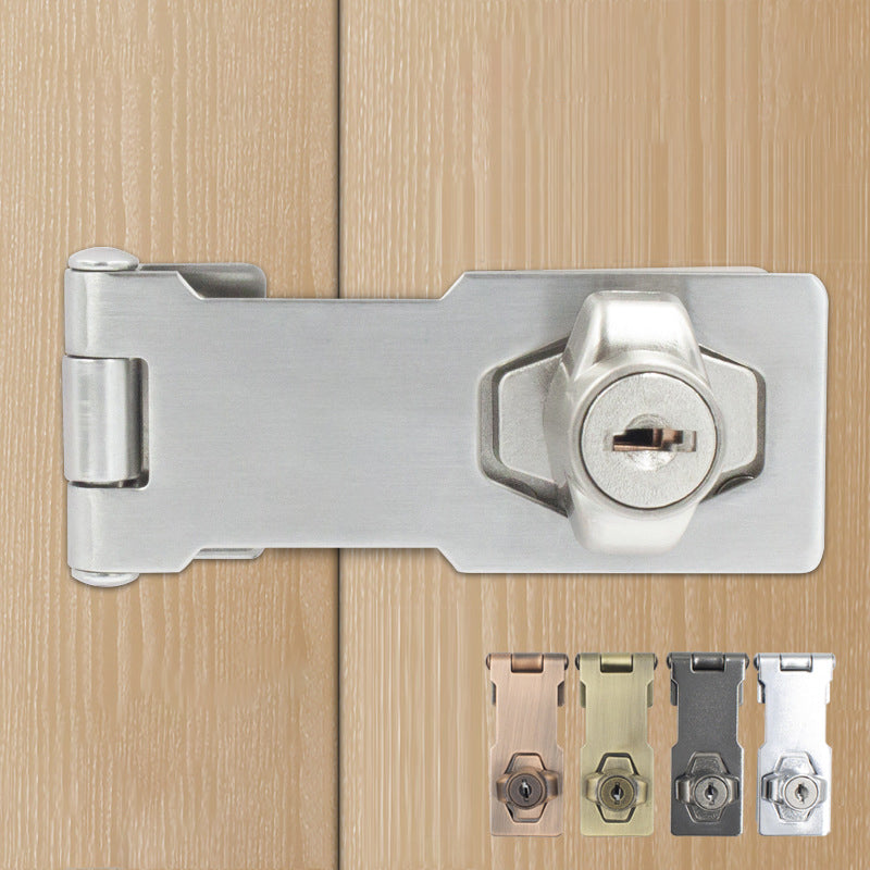 Zinc Alloy Drawer Lock with Key Storage - No Drill Installation