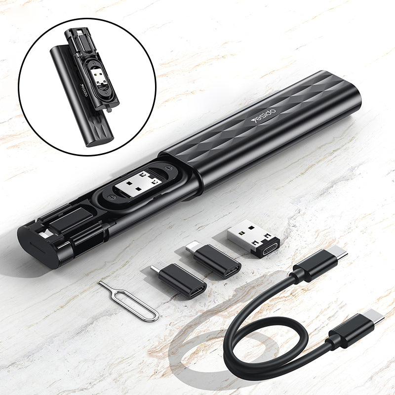 Multifunctional USB Charging Cable with Multiple Connectors