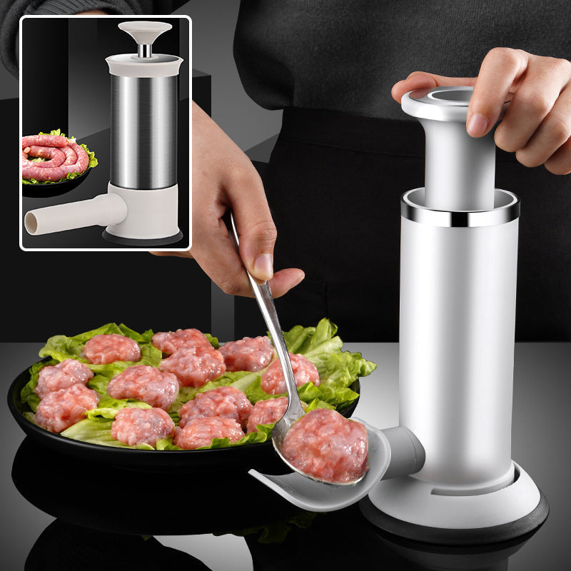 Stainless Steel Sausage Filler with 4 Nozzles