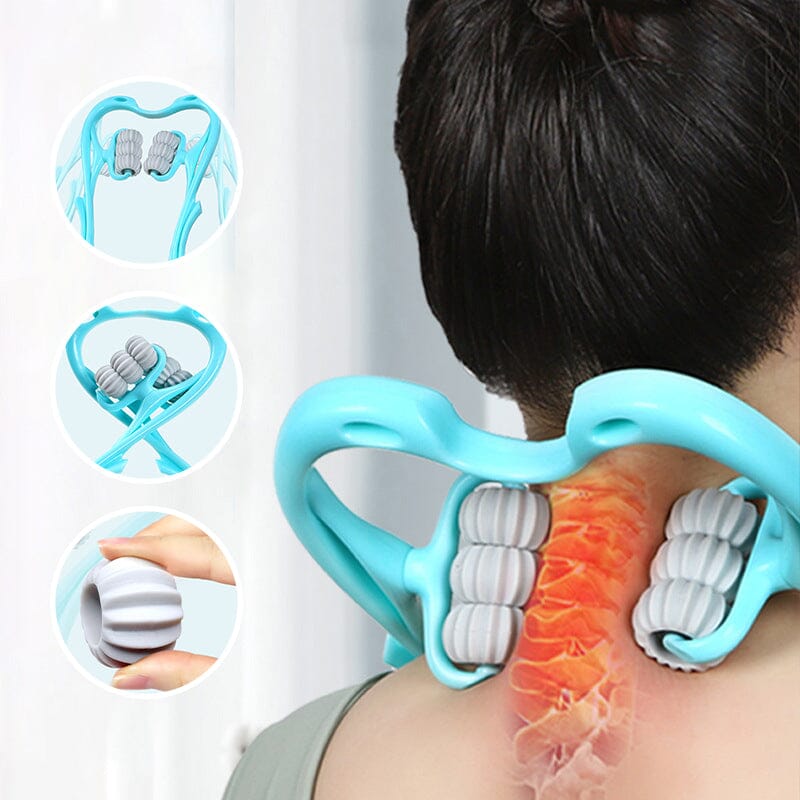Adjustable Cervical Massager with Ergonomic Handle
