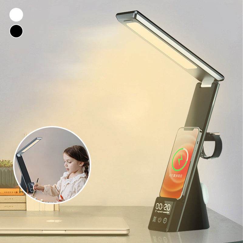 Multi-Function LED Desk Lamp with Wireless Charger and Alarm Clock