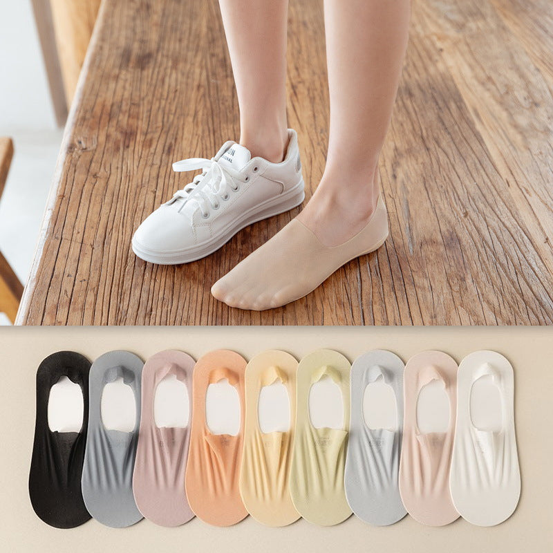 Breathable Invisible Ice Silk Ankle Socks