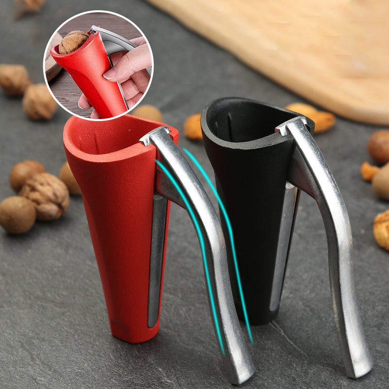 Ergonomic Lever Nutcracker in Red or Black