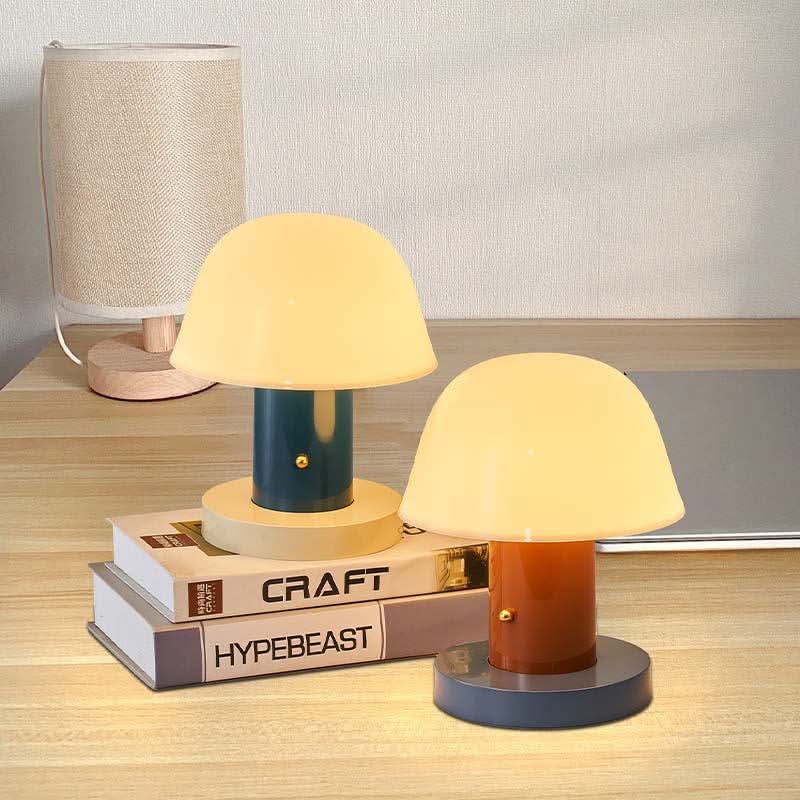 Mushroom Touch Table Lamp with LED Light – Battery Operated