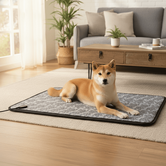 Electric Pet Heating Pad with Temperature Control and Waterproof Surface
