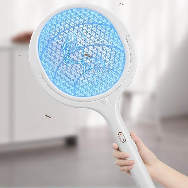 Foldable USB Fly Swatter - Child and Pet Safe Insect Zapper