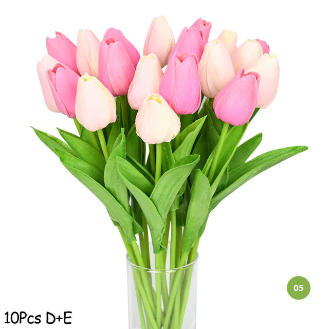 Chic Synthetic Tulip Floral Arrangement