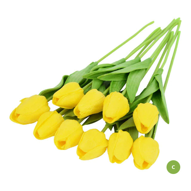 Chic Synthetic Tulip Floral Arrangement