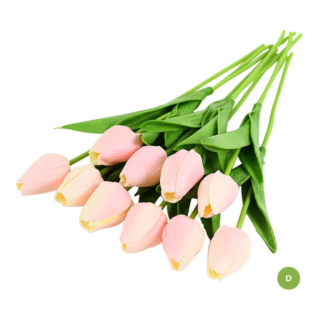 Chic Synthetic Tulip Floral Arrangement