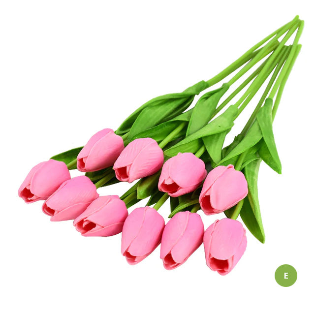 Chic Synthetic Tulip Floral Arrangement