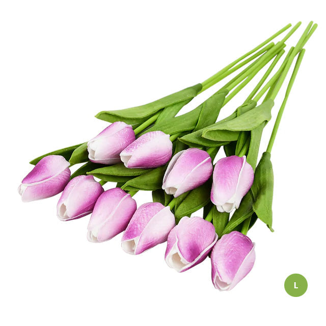 Chic Synthetic Tulip Floral Arrangement