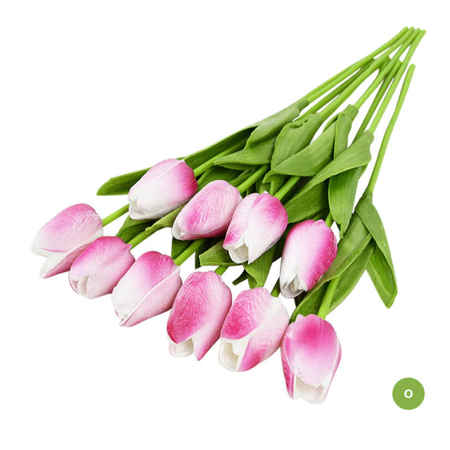 Chic Synthetic Tulip Floral Arrangement