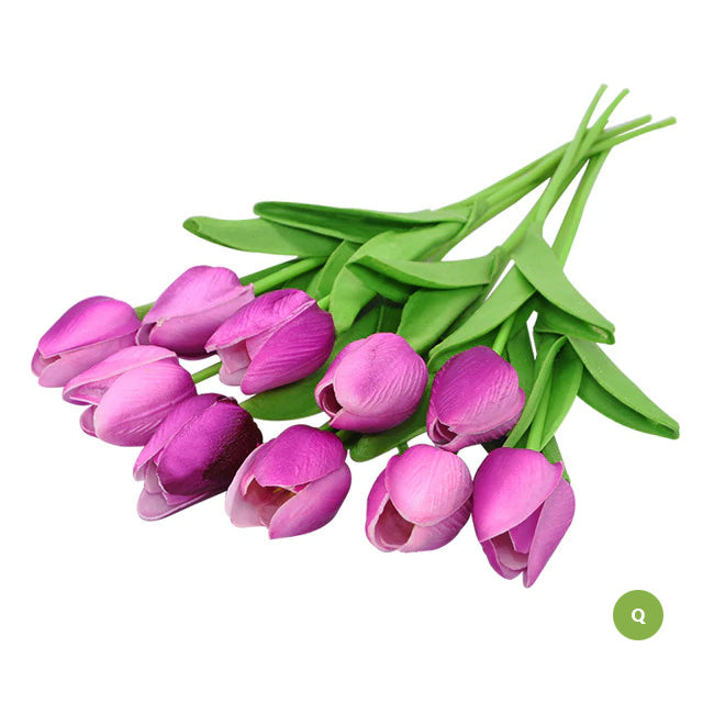 Chic Synthetic Tulip Floral Arrangement