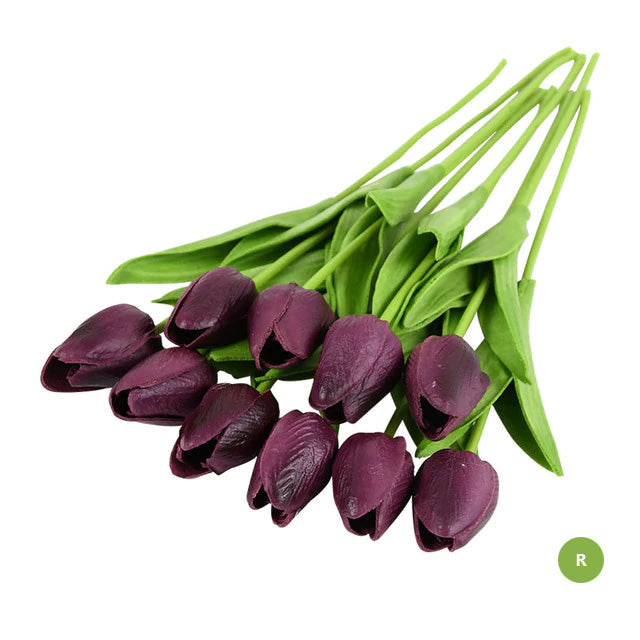 Chic Synthetic Tulip Floral Arrangement