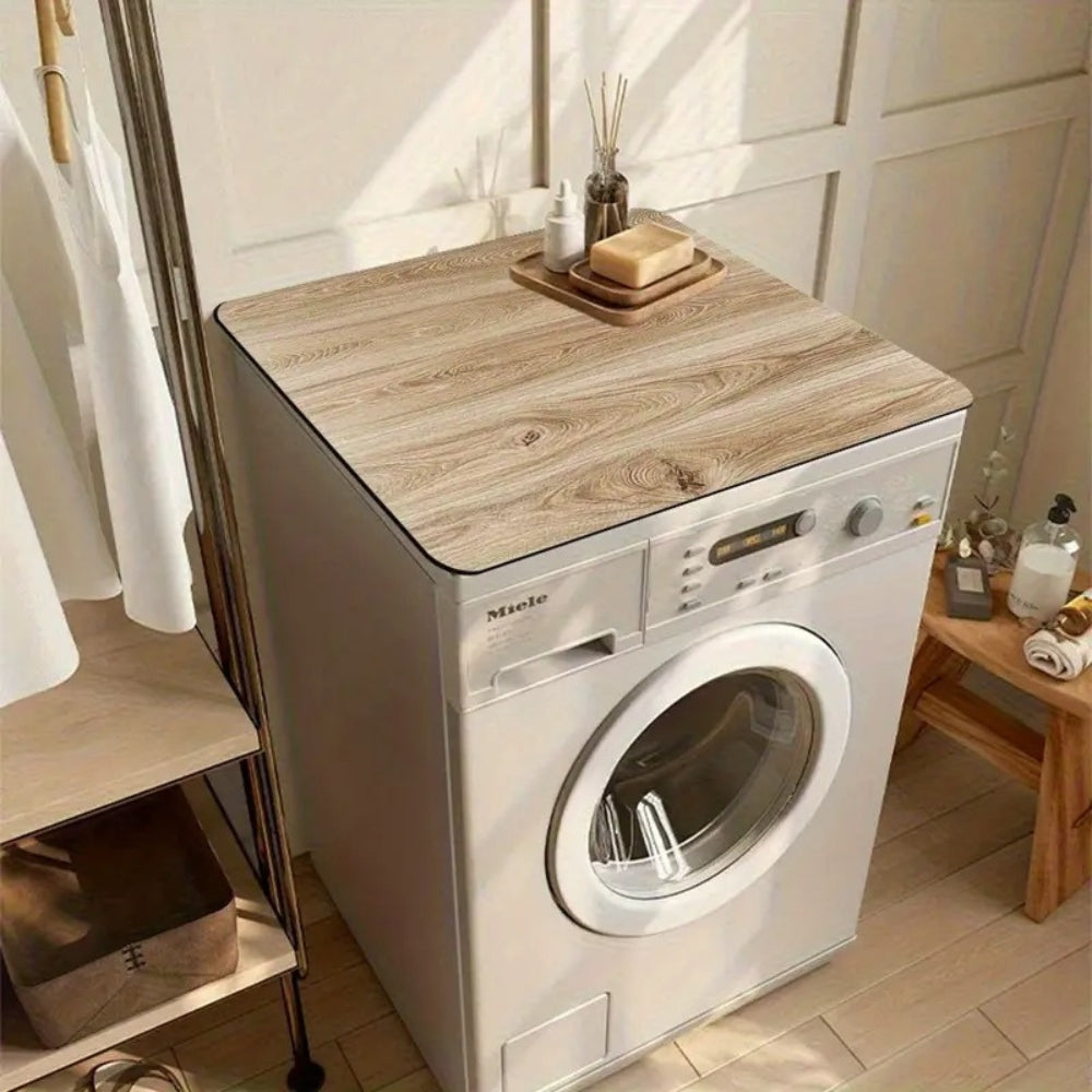 Faux Wood Grain Silicone Appliance Protector Mat