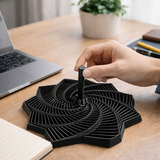 Fractal Star 3D Printed Fidget Spinner for Stress Relief