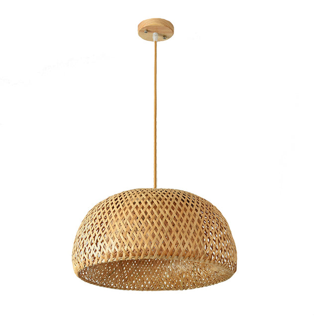 Handcrafted Bamboo and Rattan Pendant Light