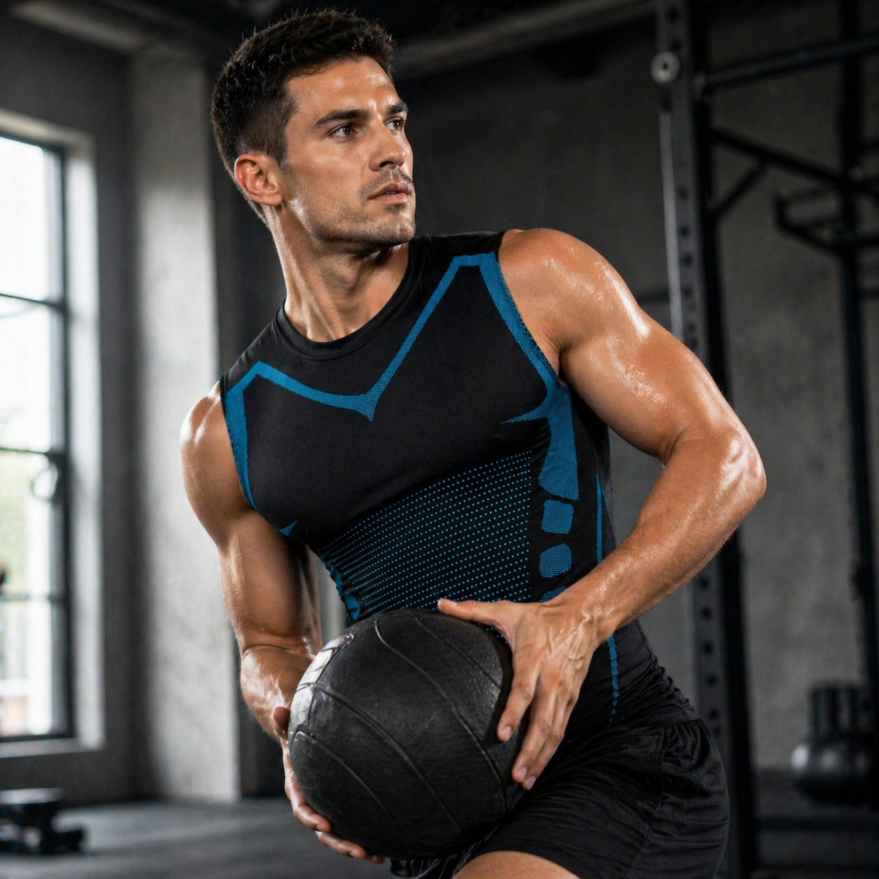 Ionic Shaping Fitness Tank Top for Posture Support