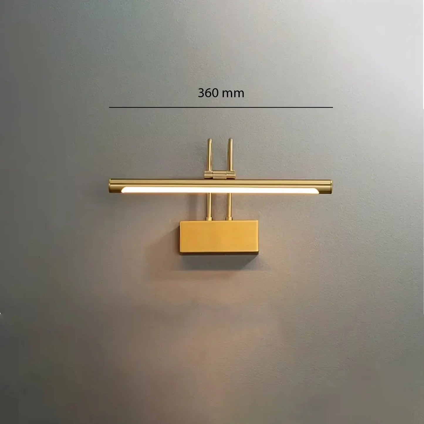 Gold Minimalist Picture Light for Art and Mirrors