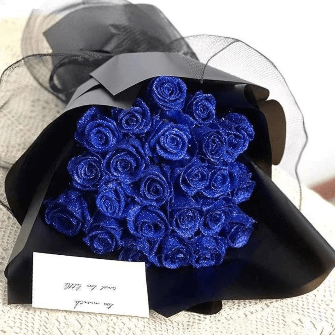 Glitter Rose Decorative Accent for Lasting Gifts