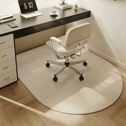 Modern Loop-Pile Office Chair Mat with Non-Slip Backing
