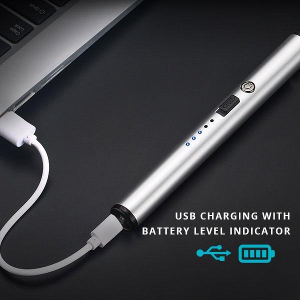 Flexible Rechargeable Electric USB Windproof Lighter with Adjustable Neck