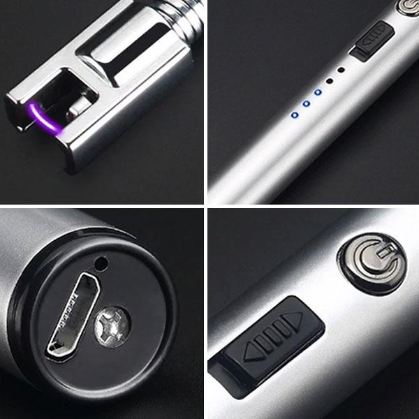 Flexible Rechargeable Electric USB Windproof Lighter with Adjustable Neck