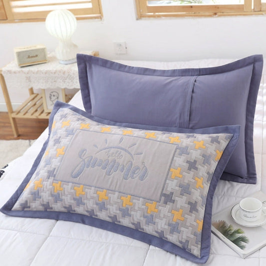 Floral Print Cotton Pillowcases Set of 2