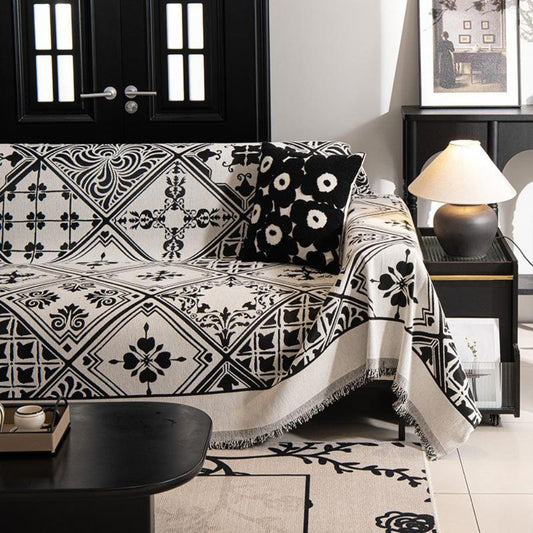 Florentine Pattern Chenille Sofa Cover
