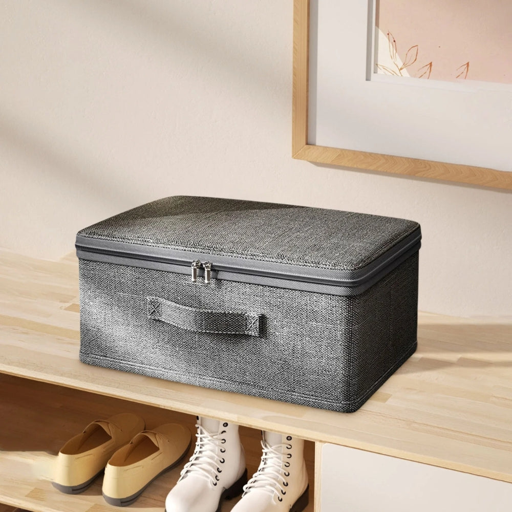 Foldable Fabric Storage Box for Clothes and Accessories
