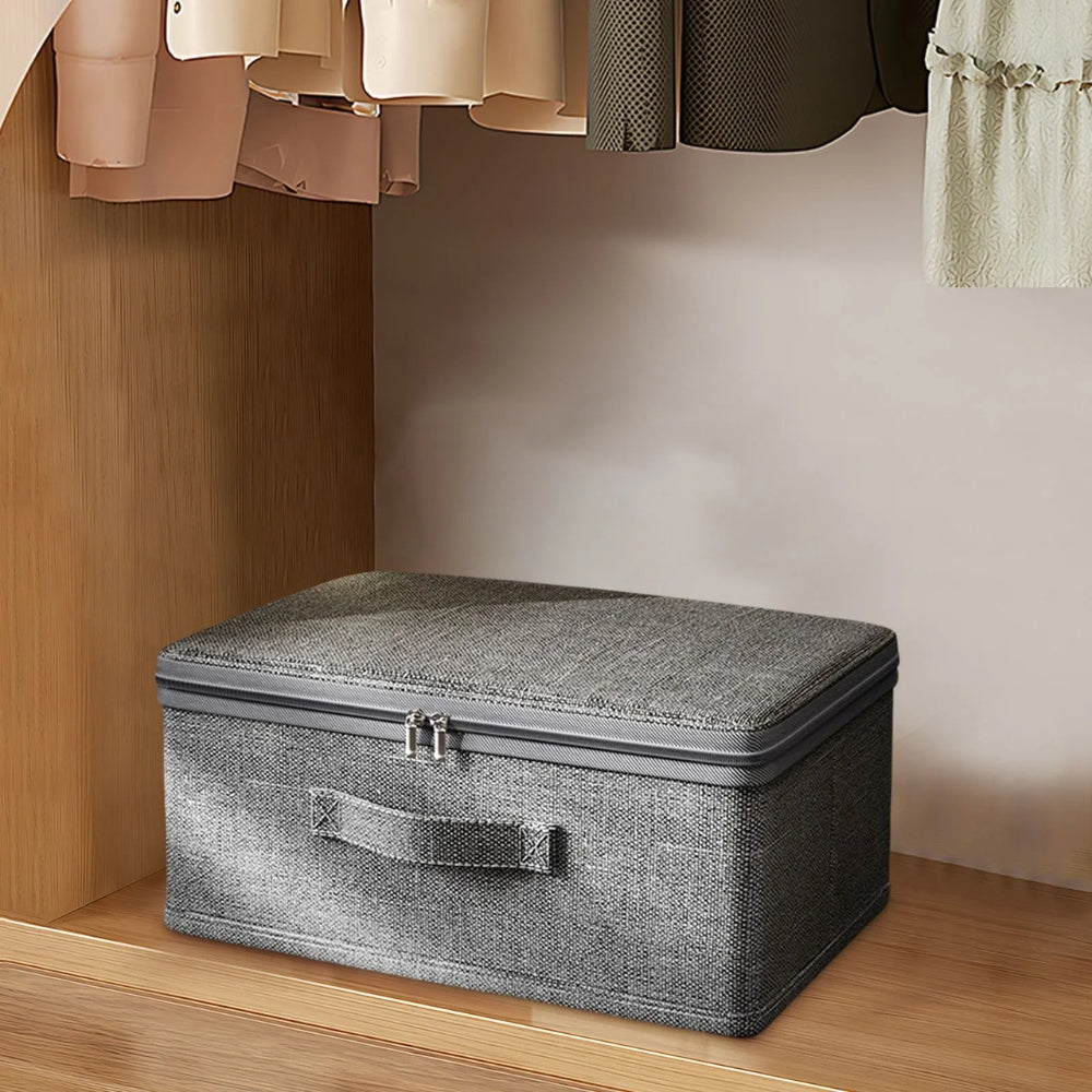 Foldable Fabric Storage Box for Clothes and Accessories