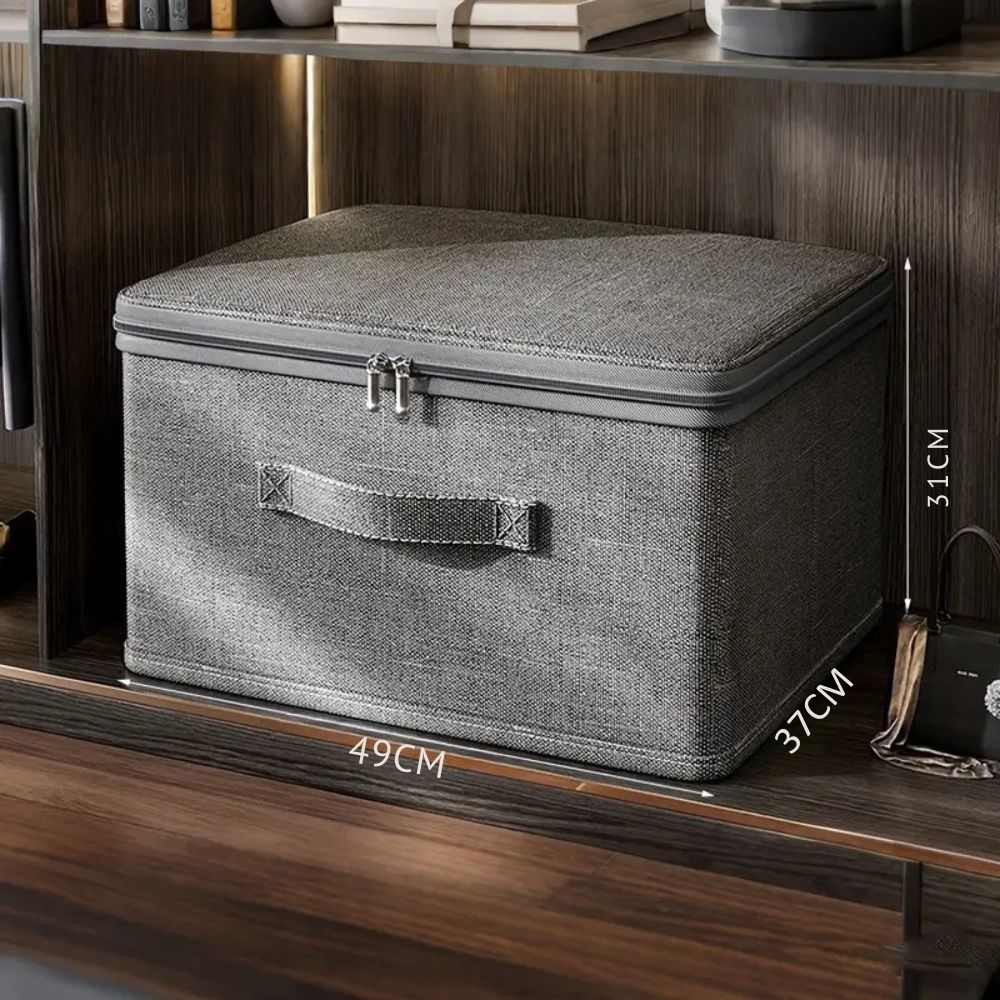 Foldable Fabric Storage Box for Clothes and Accessories