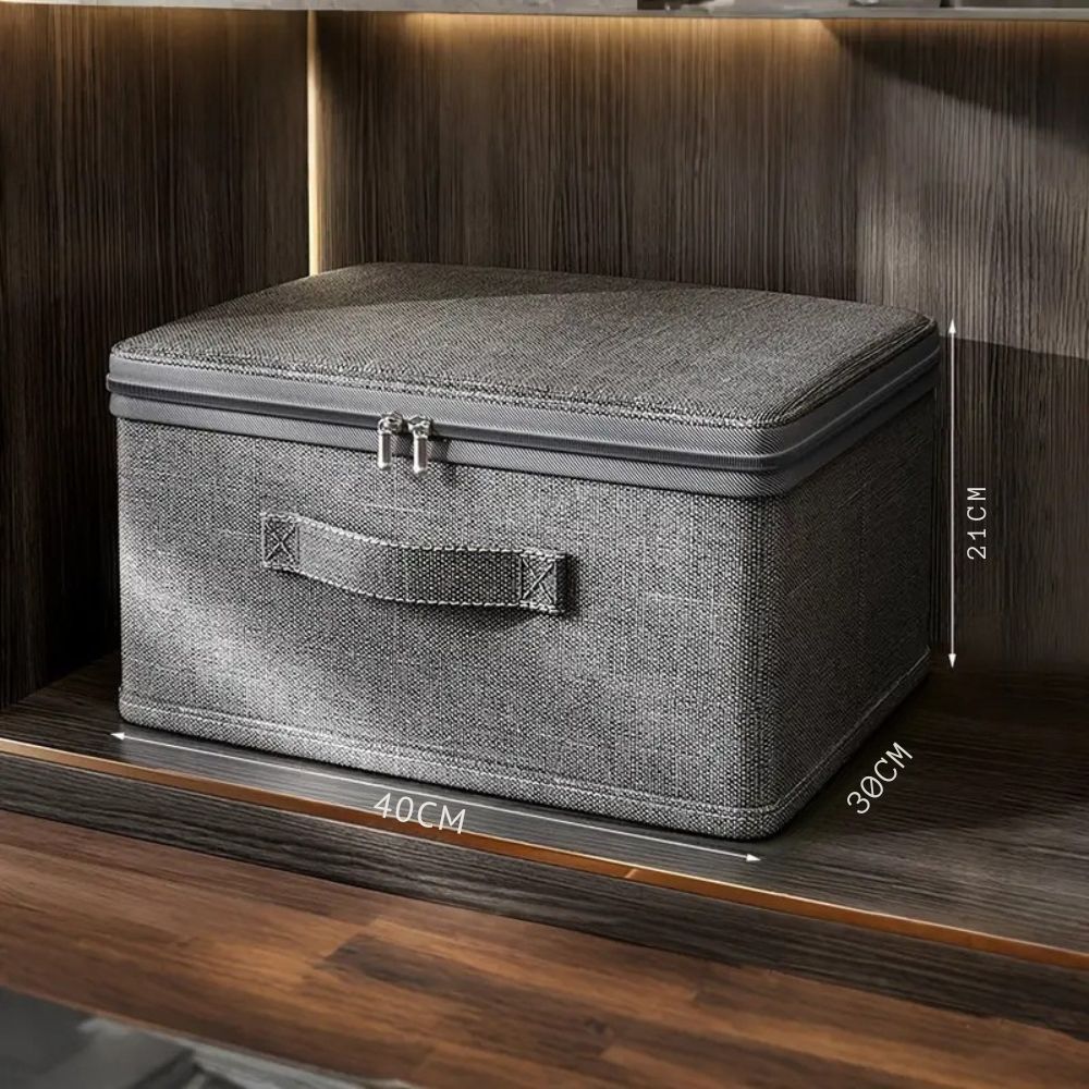 Foldable Fabric Storage Box for Clothes and Accessories