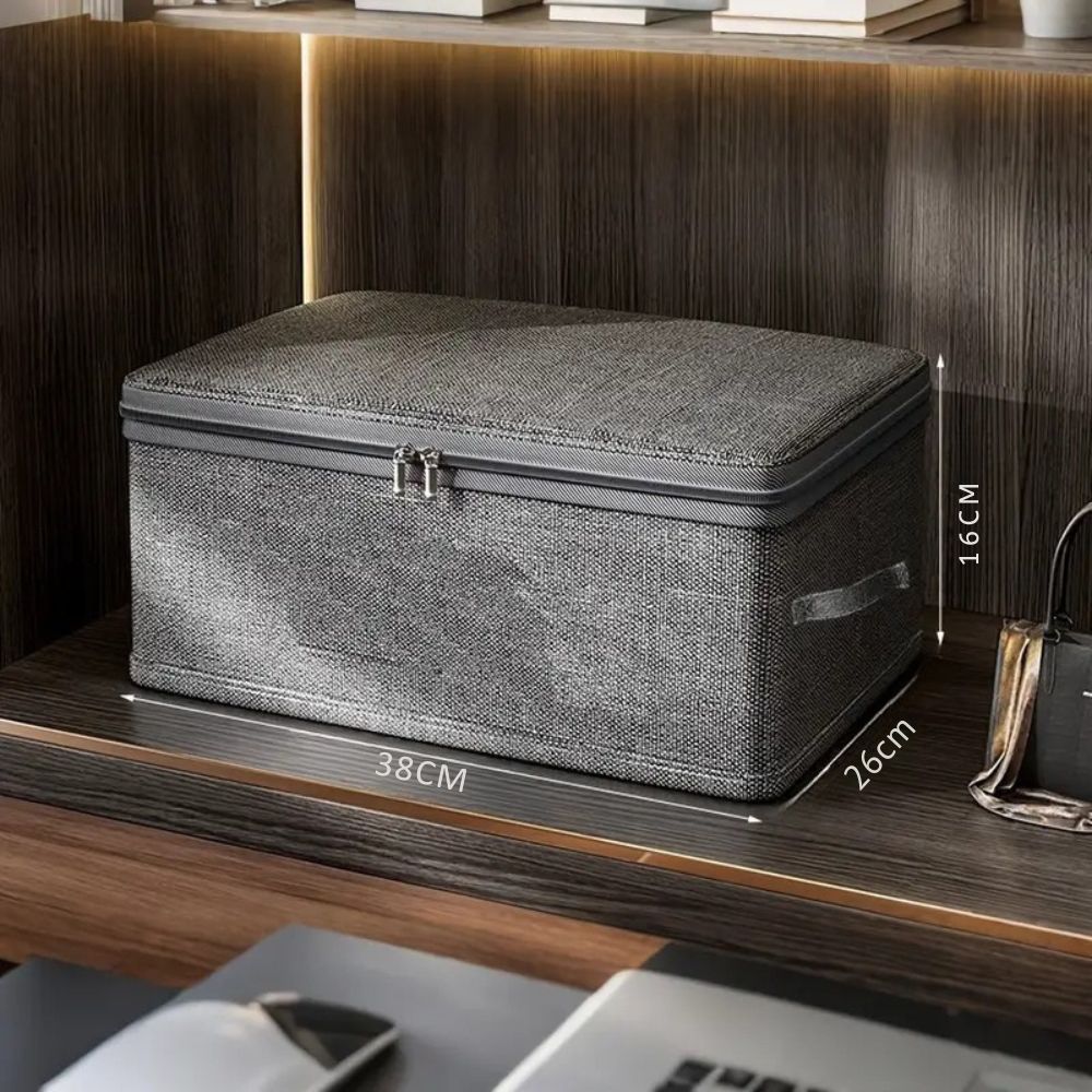 Foldable Fabric Storage Box for Clothes and Accessories