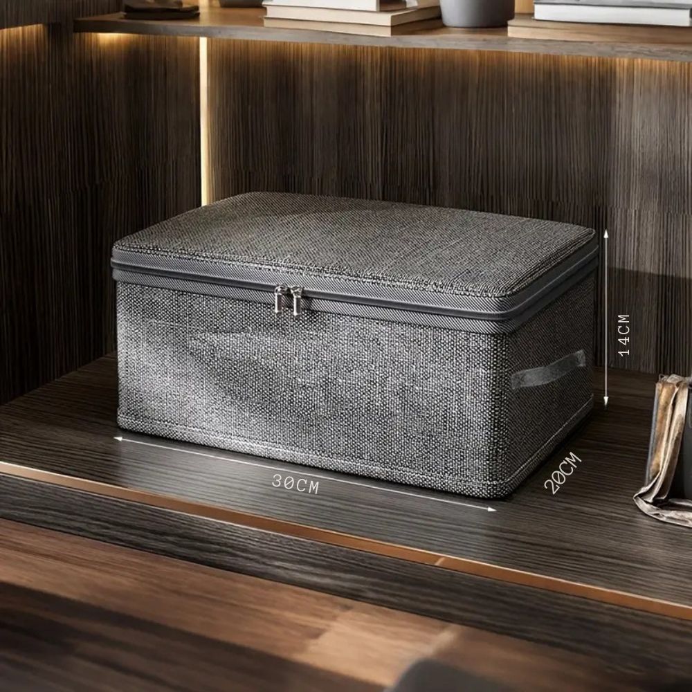 Foldable Fabric Storage Box for Clothes and Accessories