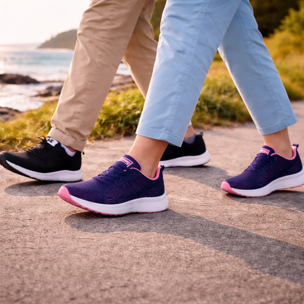 Orthopedic Gel Cushion Sneakers for Heel Pain Relief