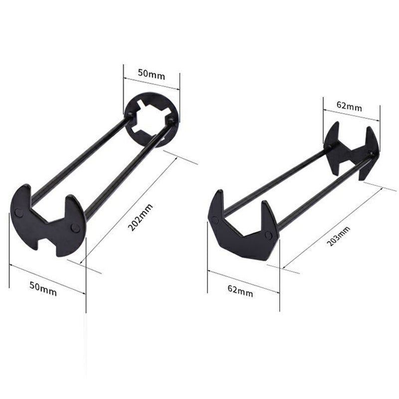 Compact Four-Point Wrench for Tight Spaces