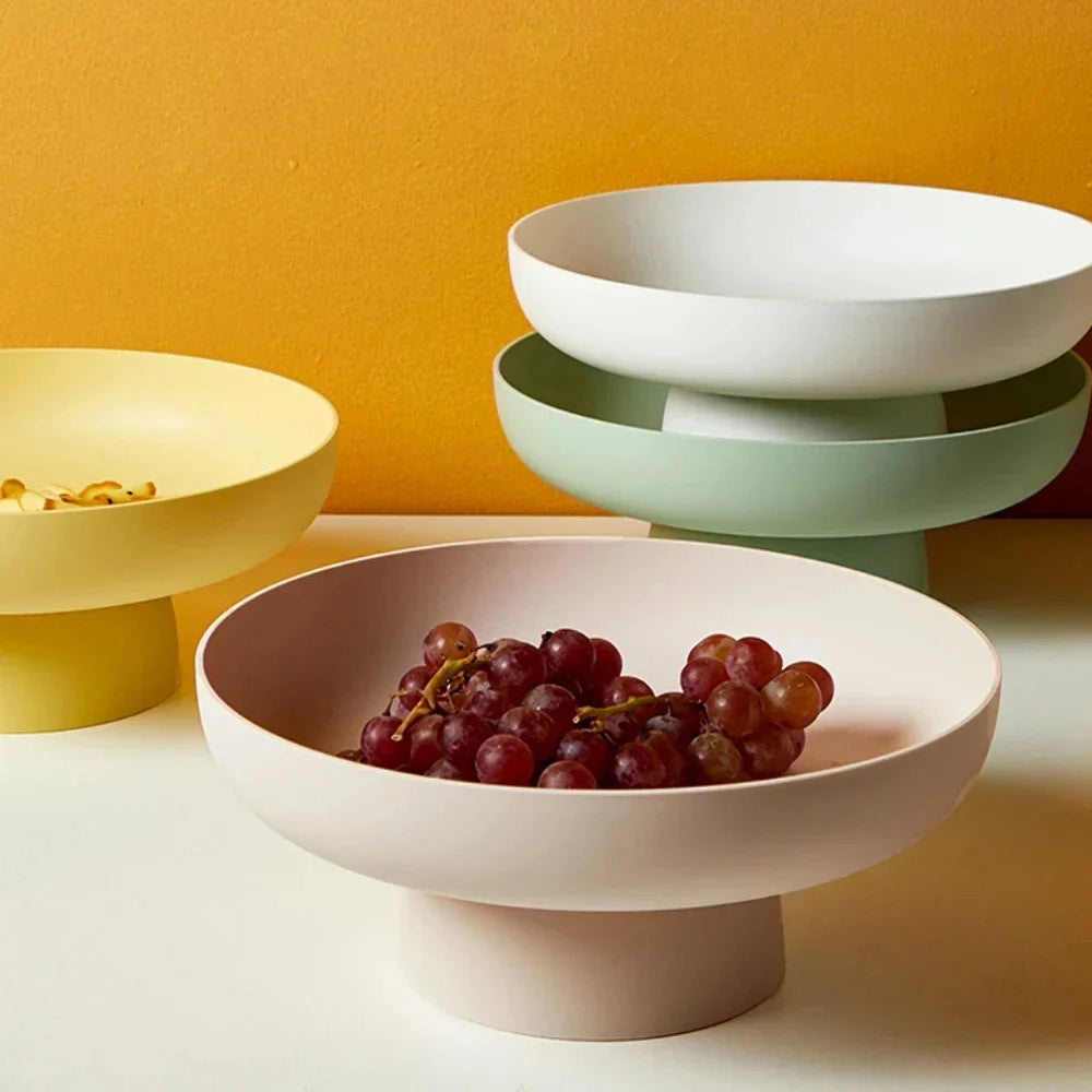 Elevated Minimalist Plastic Fruit Bowl