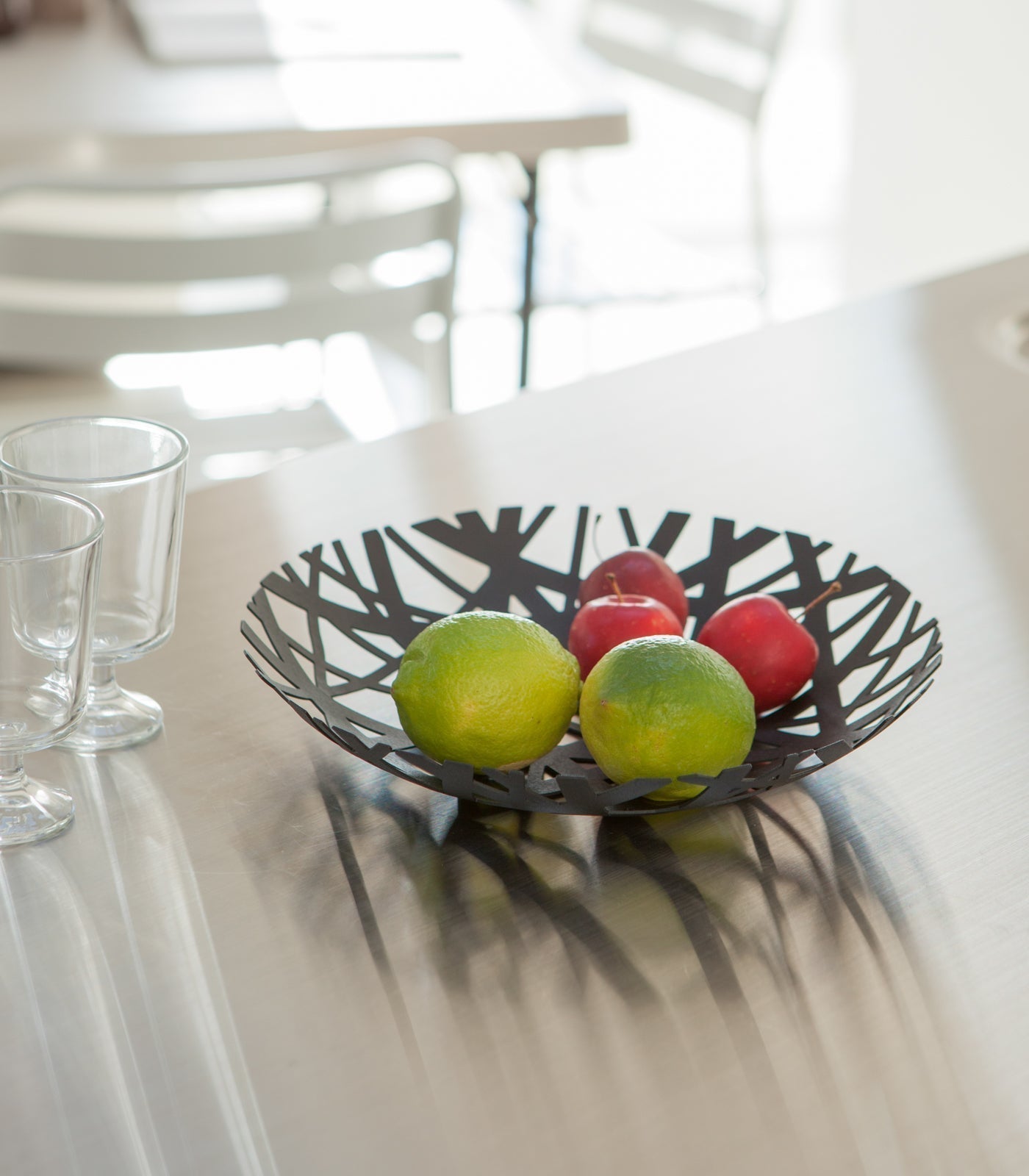 Stainless Steel Fruit Display Basket