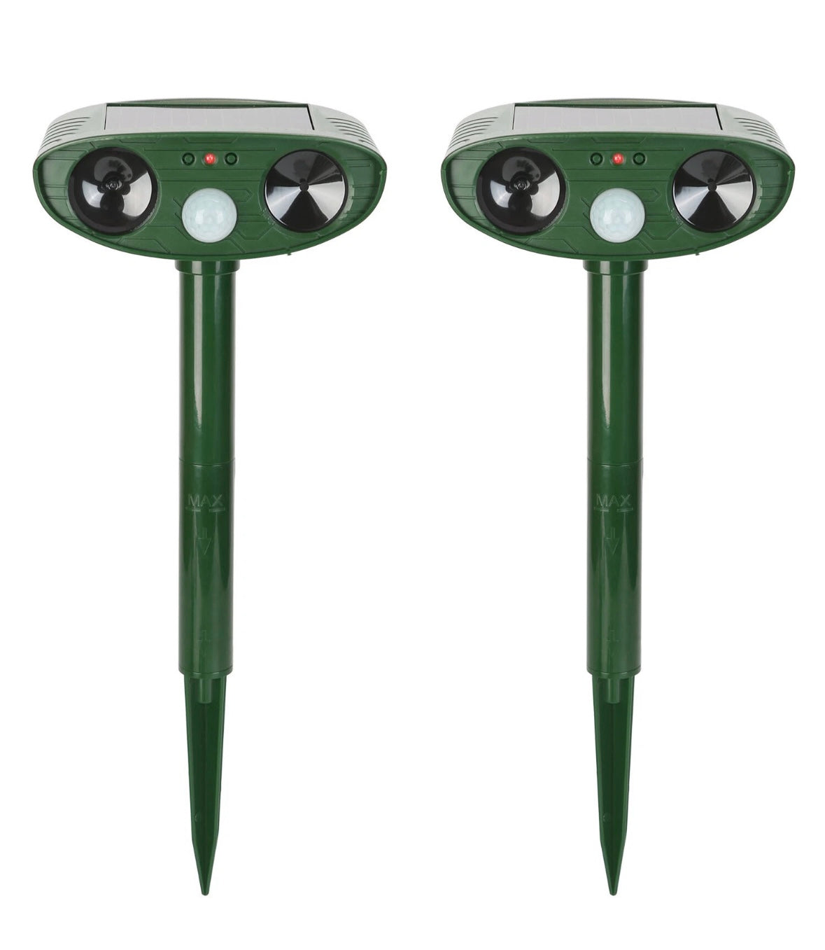 Solar Powered Ultrasonic Chipmunk Repeller with Motion Sensor
