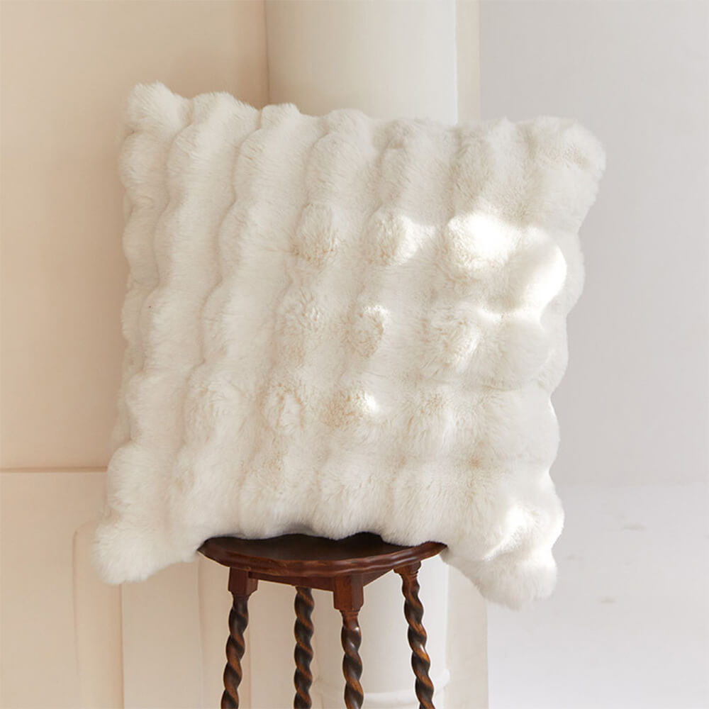 Premium Double Layer Thick Faux Rabbit Fur Blanket