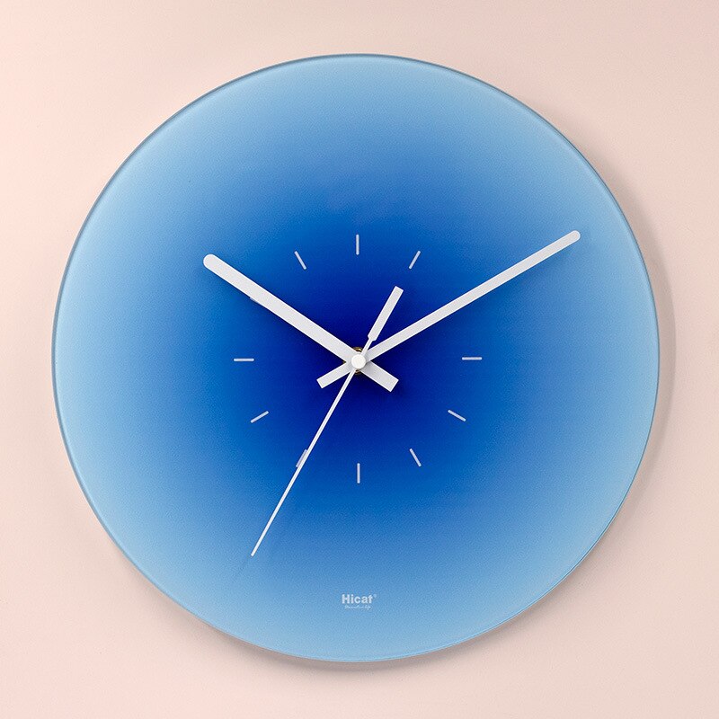 Luxury Glass Wall Clock - Elegant Minimalist Design