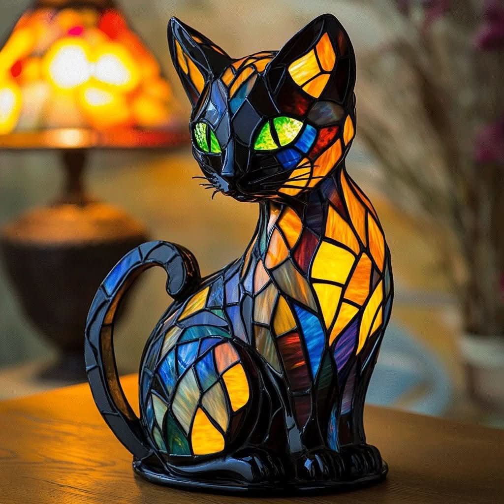 LED Cat Night Lamp with Soft Ambient Glow and Touch Control