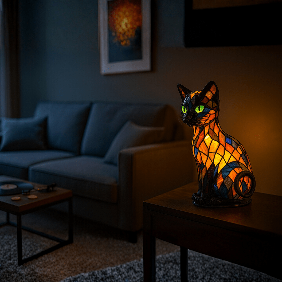 LED Cat Night Lamp with Soft Ambient Glow and Touch Control