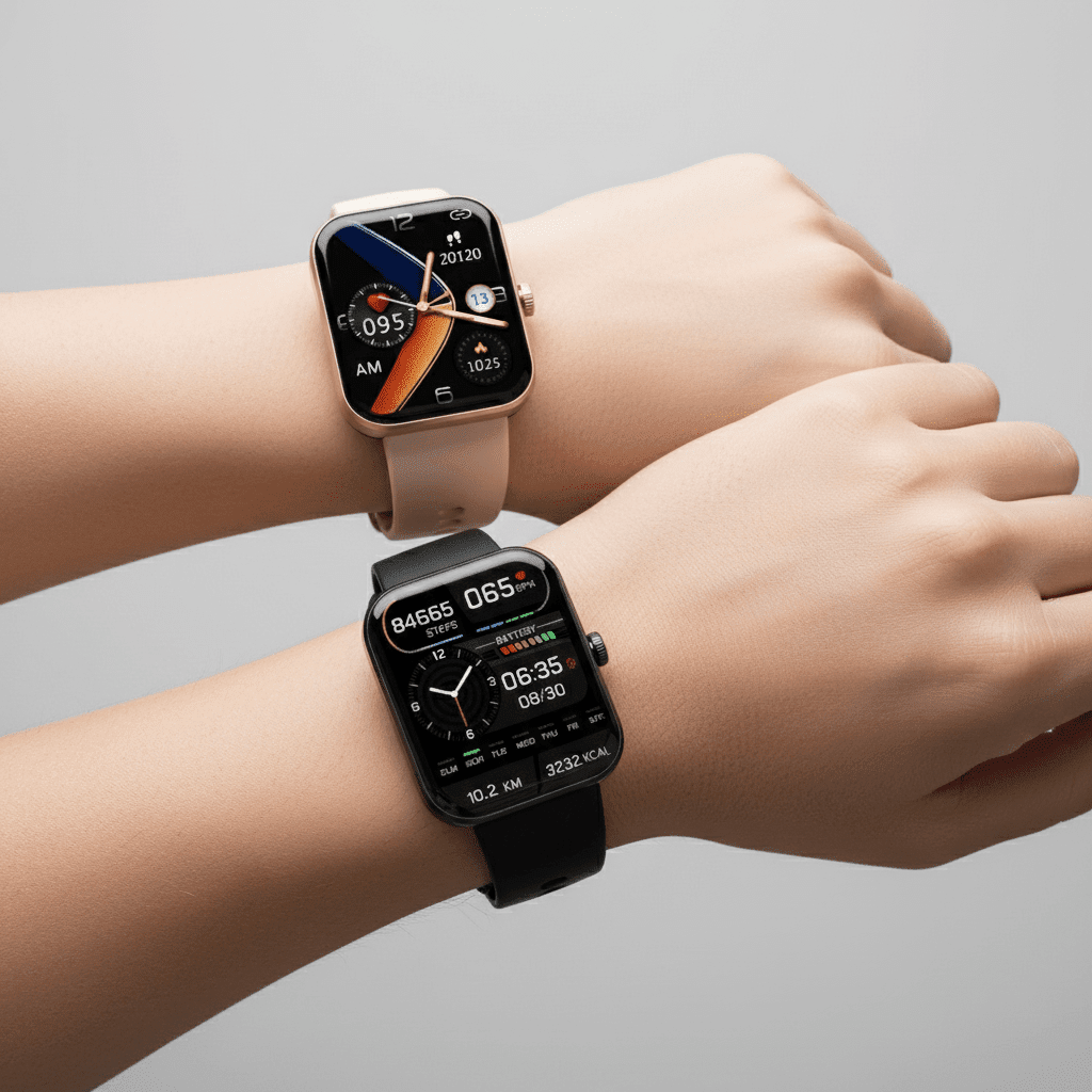 Non-Invasive Health Monitoring Watch with Glucose Tracking and Vital Signs